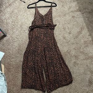 American Eagle Cheetah Jumpsuit